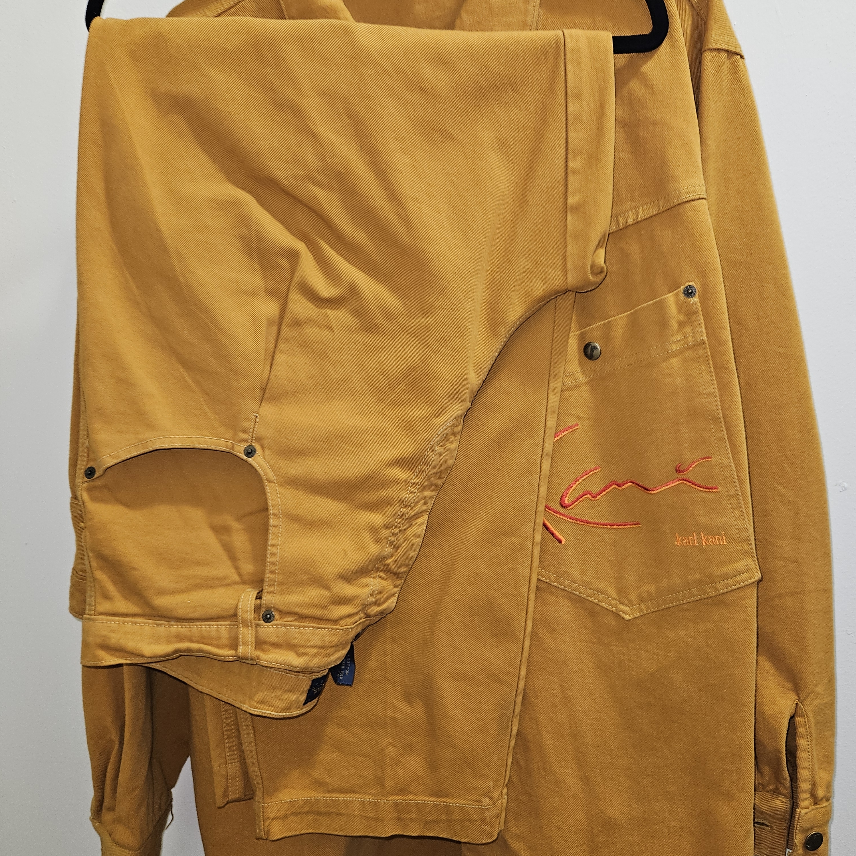 Karl Kani Tan Cargo Pants Durable Utility Style